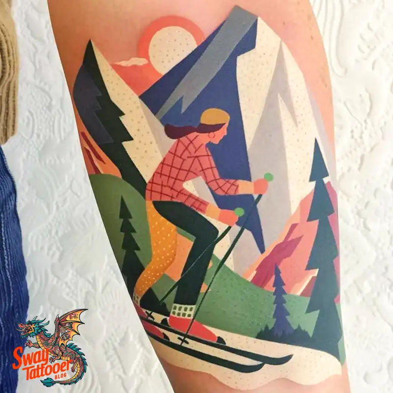 Ski Tattoo Ideas