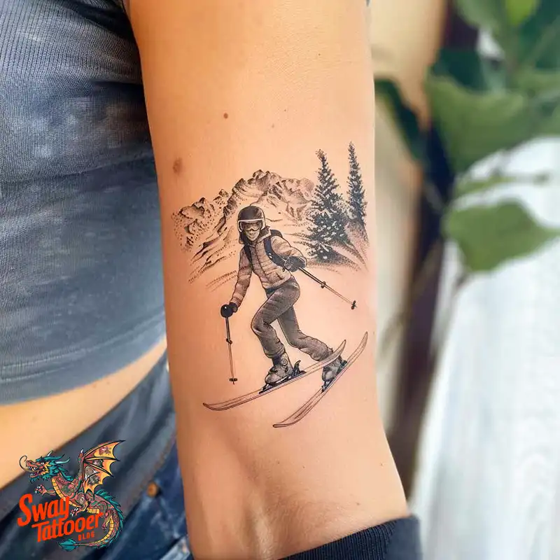 Ski Tattoo Ideas