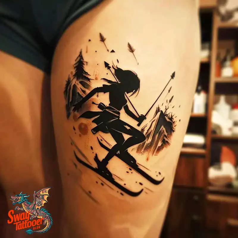 Ski Tattoo Ideas