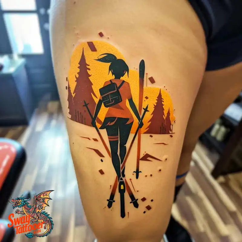 Ski Tattoo Ideas