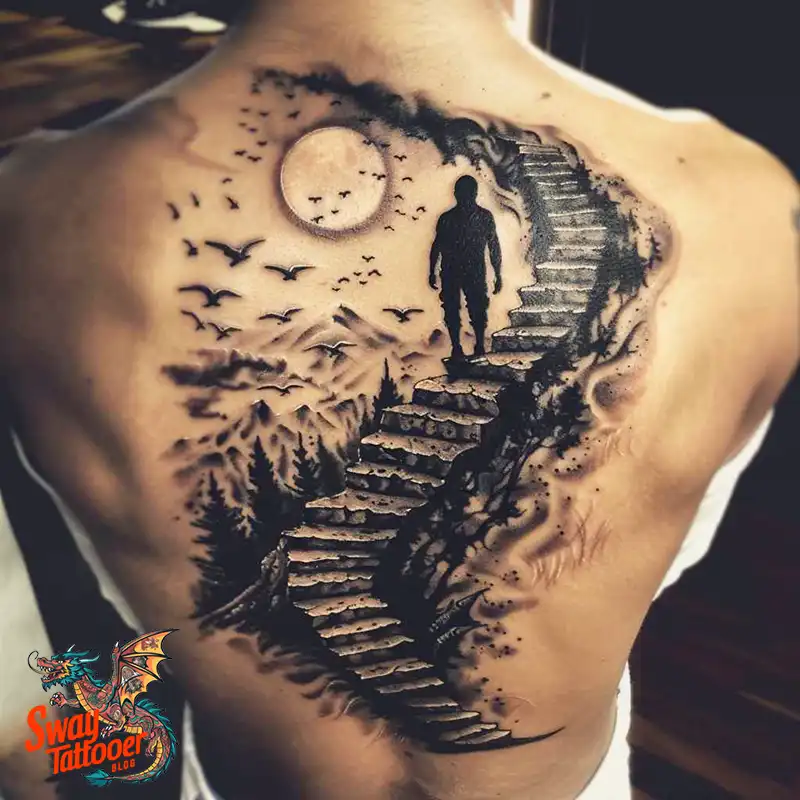100 Stairway to Heaven Tattoo Ideas, Design and Meaning 82 stairway to heaven12