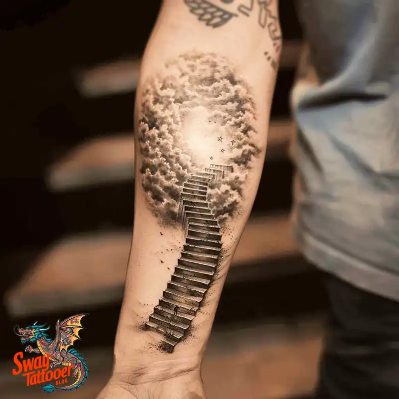 100 Stairway to Heaven Tattoo Ideas, Design and Meaning 73 Stairway to Heaven Tattoo