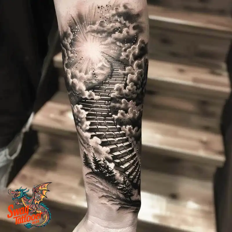100 Stairway to Heaven Tattoo Ideas, Design and Meaning 78 Stairway to Heaven Tattoo