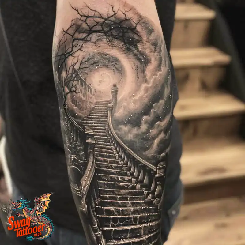 100 Stairway to Heaven Tattoo Ideas, Design and Meaning 70 Stairway to Heaven Tattoo