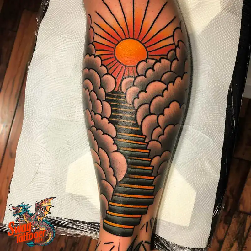 100 Stairway to Heaven Tattoo Ideas, Design and Meaning 66 Stairway to Heaven Tattoo