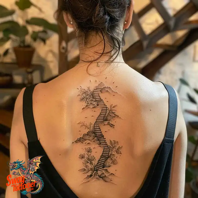 100 Stairway to Heaven Tattoo Ideas, Design and Meaning 57 Stairway to Heaven Tattoo