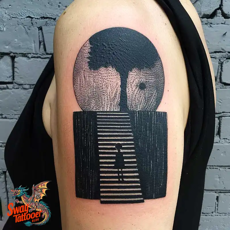 100 Stairway to Heaven Tattoo Ideas, Design and Meaning 48 Stairway to Heaven Tattoo Design