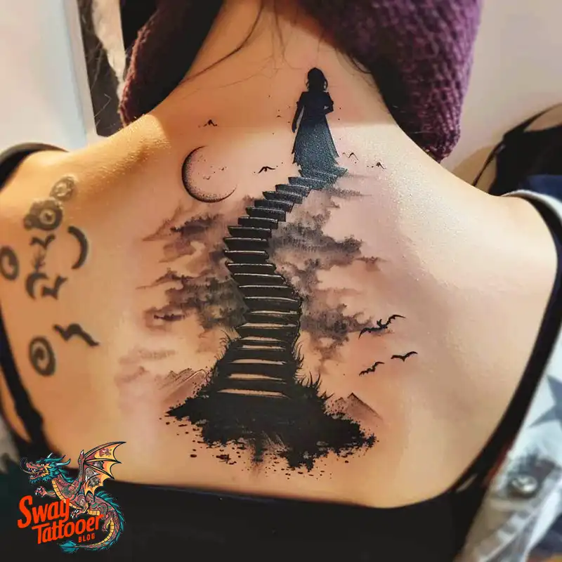 100 Stairway to Heaven Tattoo Ideas, Design and Meaning 46 Stairway to Heaven Tattoo Design