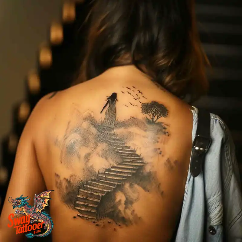 100 Stairway to Heaven Tattoo Ideas, Design and Meaning 42 Stairway to Heaven Tattoo Design