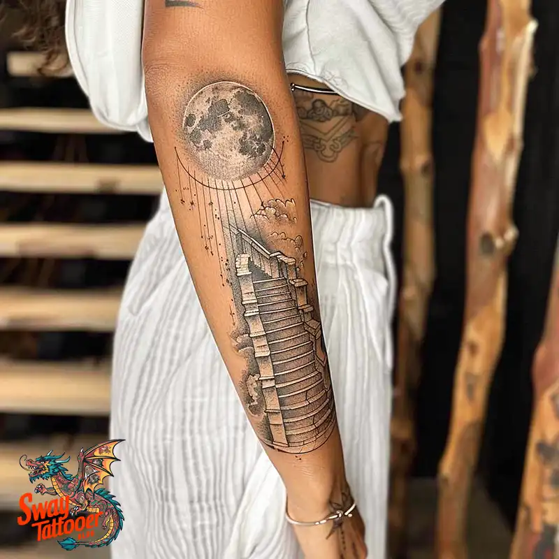 100 Stairway to Heaven Tattoo Ideas, Design and Meaning 25 Stairway to Heaven Tattoo Ideas