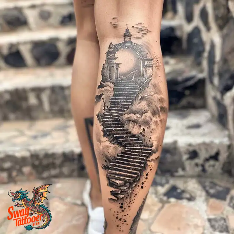 100 Stairway to Heaven Tattoo Ideas, Design and Meaning 20 Stairway to Heaven Tattoo Ideas