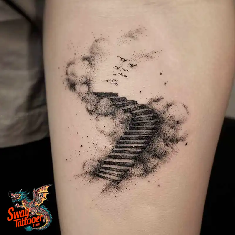 100 Stairway to Heaven Tattoo Ideas, Design and Meaning 86 stairway to heaven8