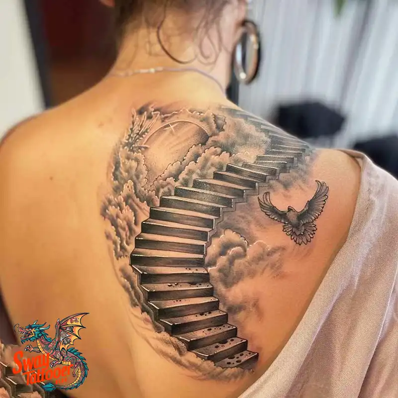 100 Stairway to Heaven Tattoo Ideas, Design and Meaning 2 Stairway to Heaven Tattoo Ideas