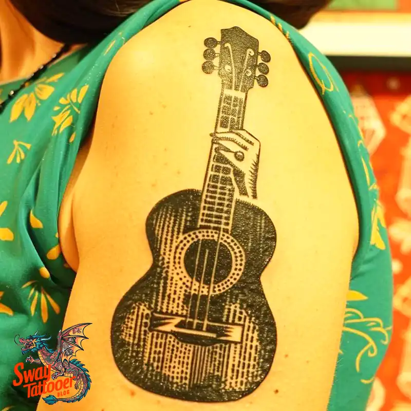 Ukulele Tattoo Design