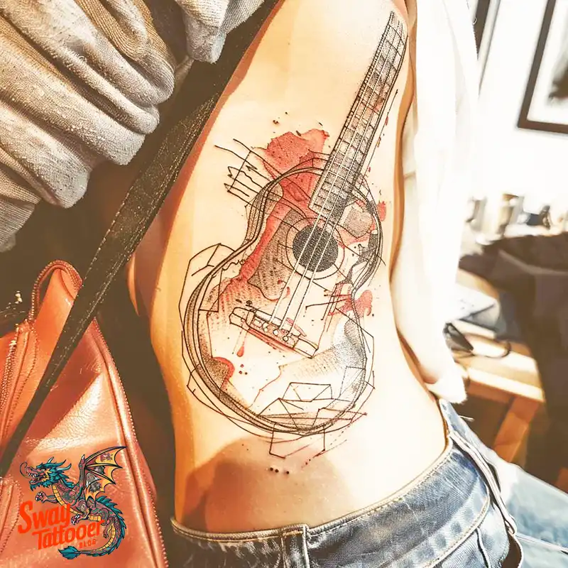 Ukulele Tattoo Design
