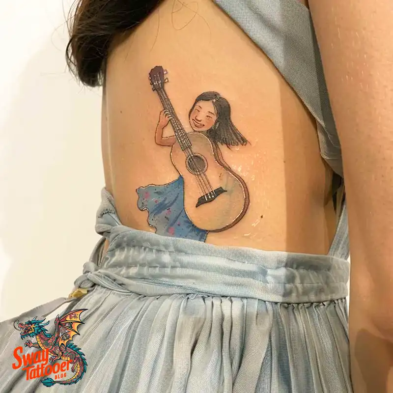 Ukulele Tattoo Design