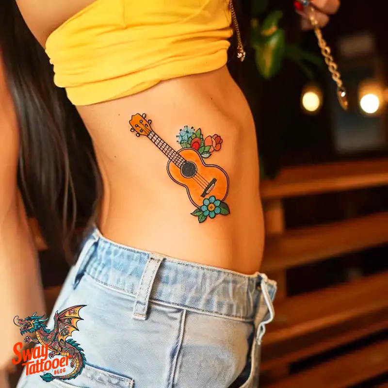 Ukulele Tattoo Design