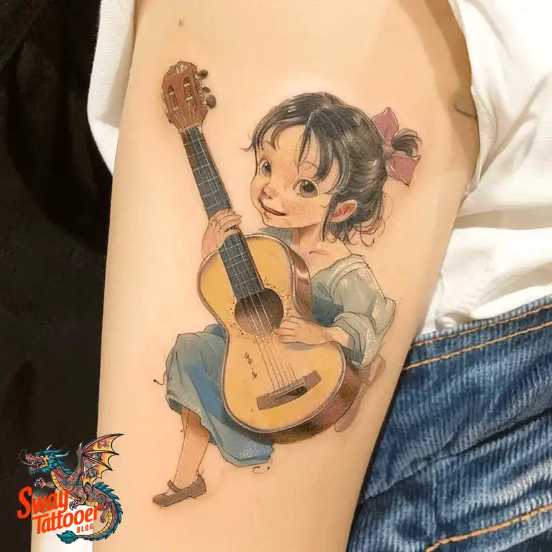 Ukulele Tattoo Design