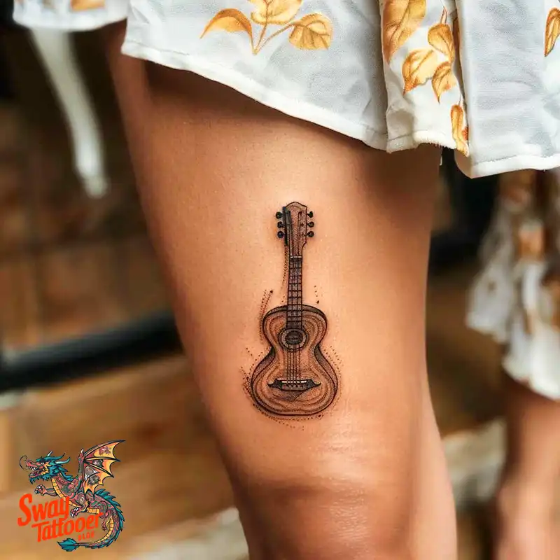 Ukulele Tattoo Design