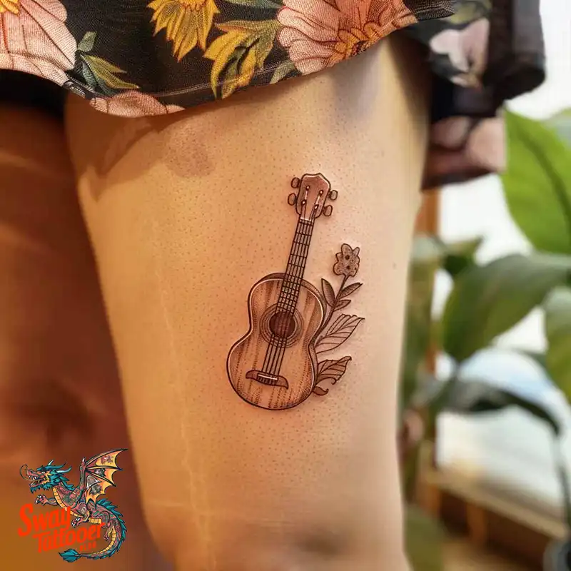 Ukulele Tattoo Design