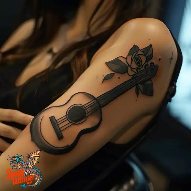Ukulele Tattoo Design