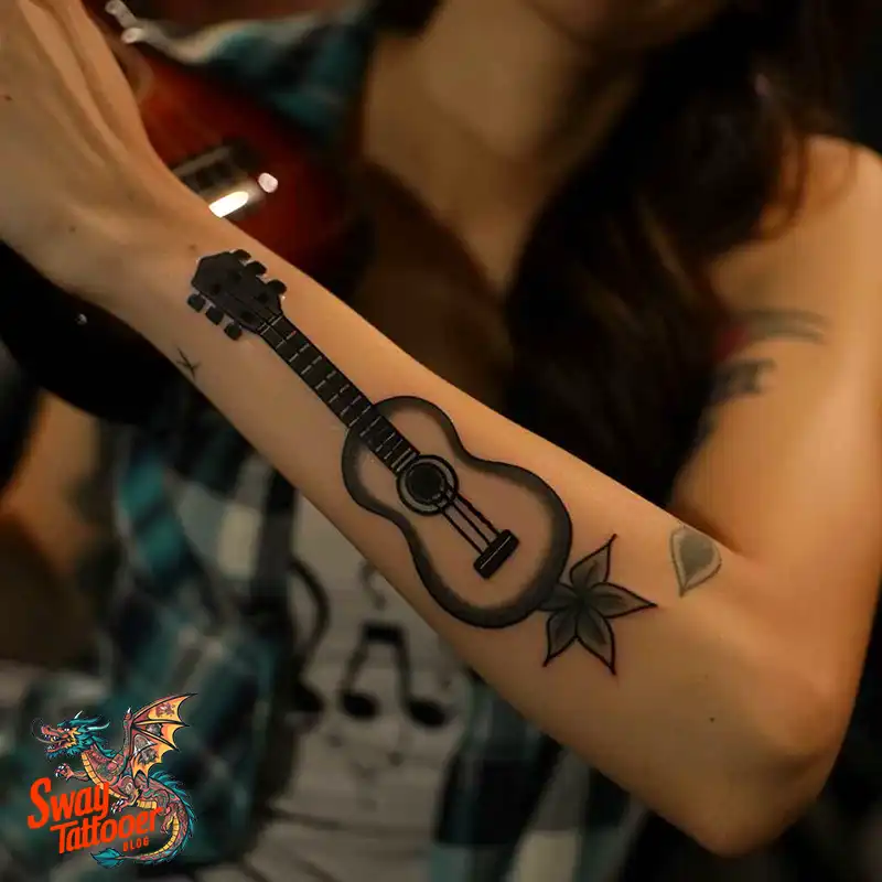 Ukulele Tattoo Design