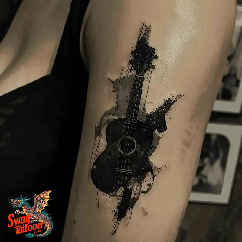 Ukulele Tattoo Design