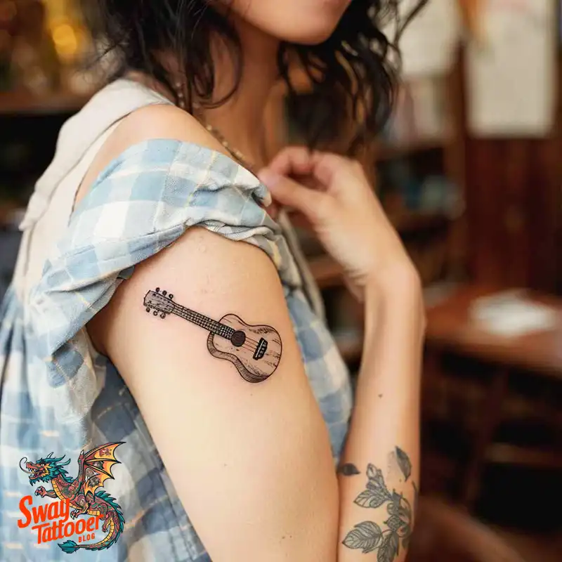 Ukulele Tattoo Design