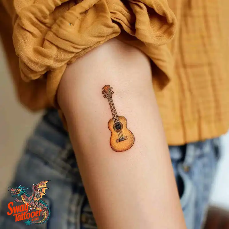 Ukulele Tattoo Design