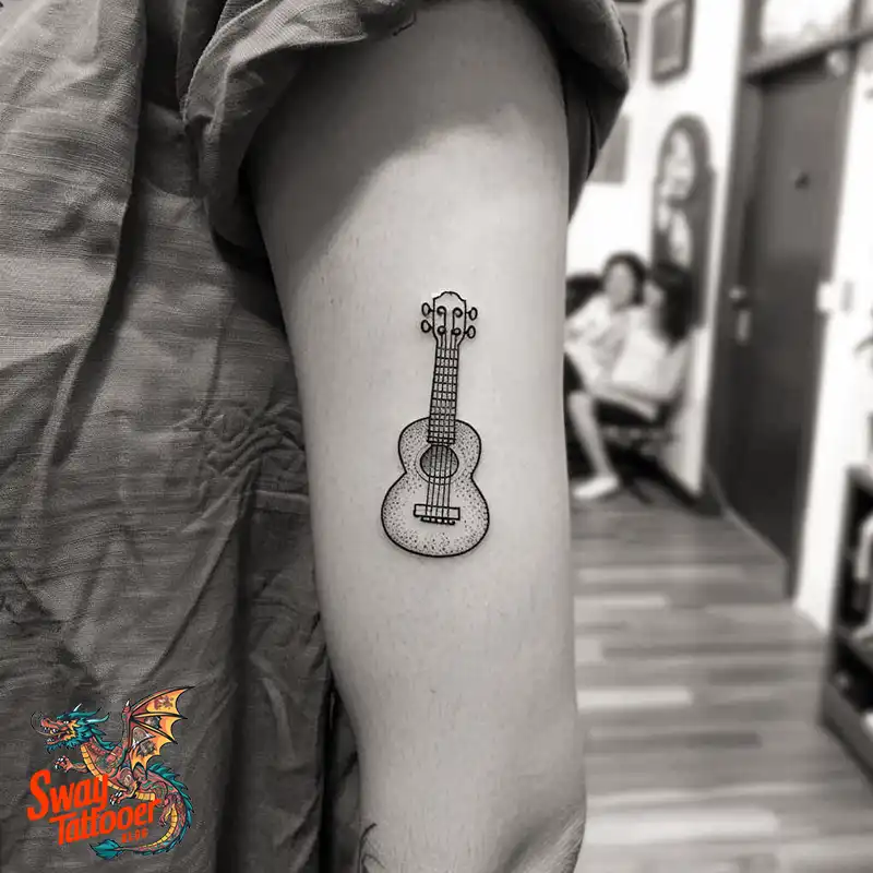 Ukulele Tattoo Design
