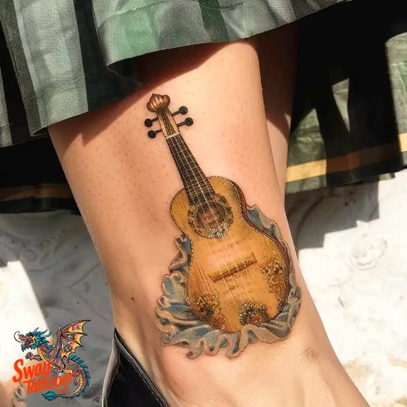 Ukulele Tattoo Design