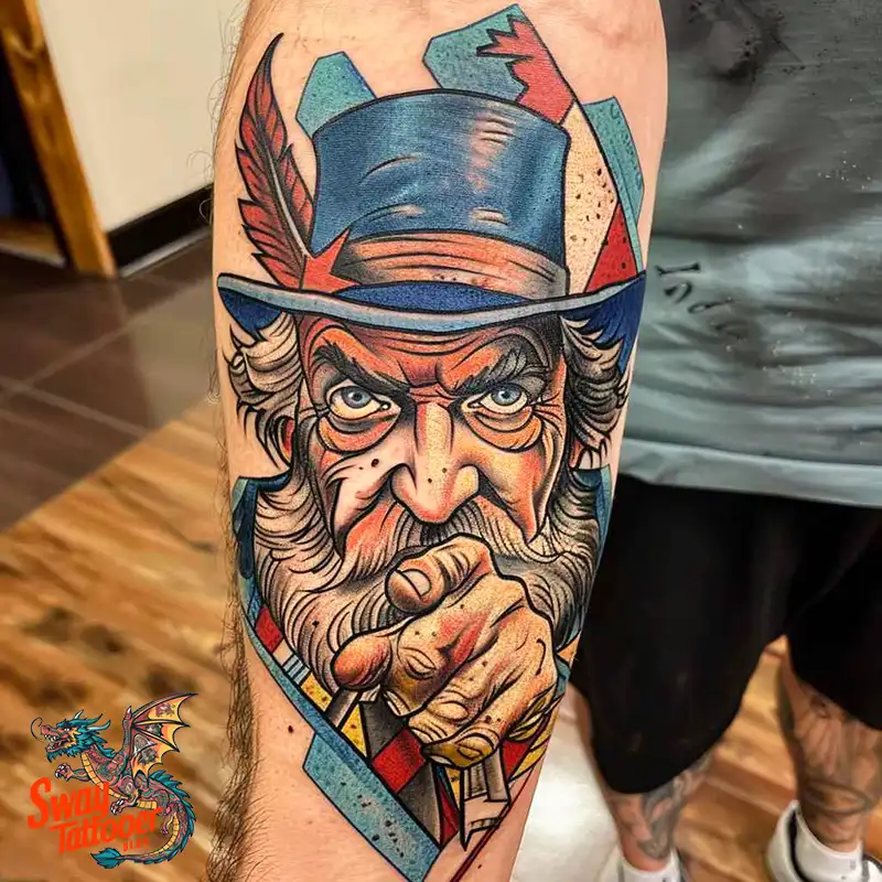 Uncle Sam Tattoo Design Idea