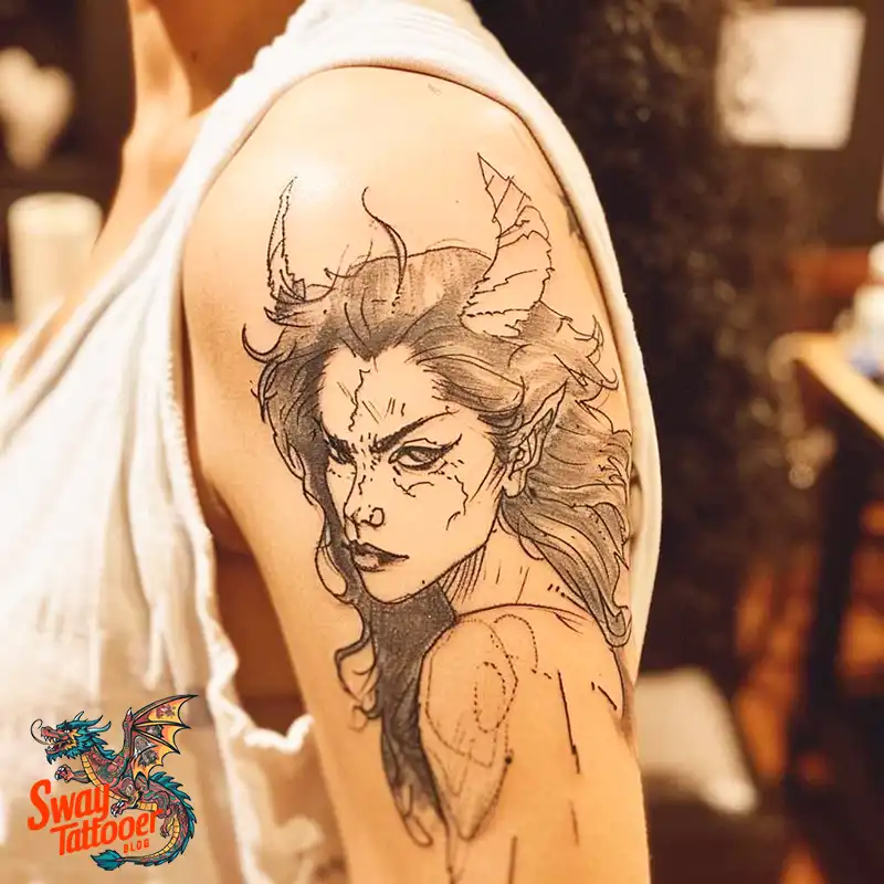 Wendigo Tattoo Design Idea