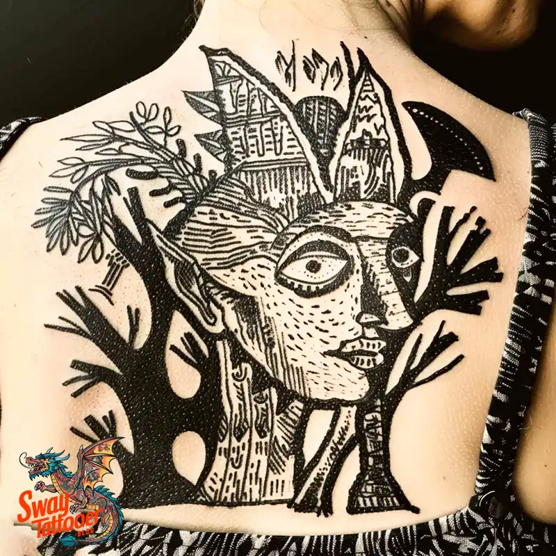 Wendigo Tattoo Design Idea