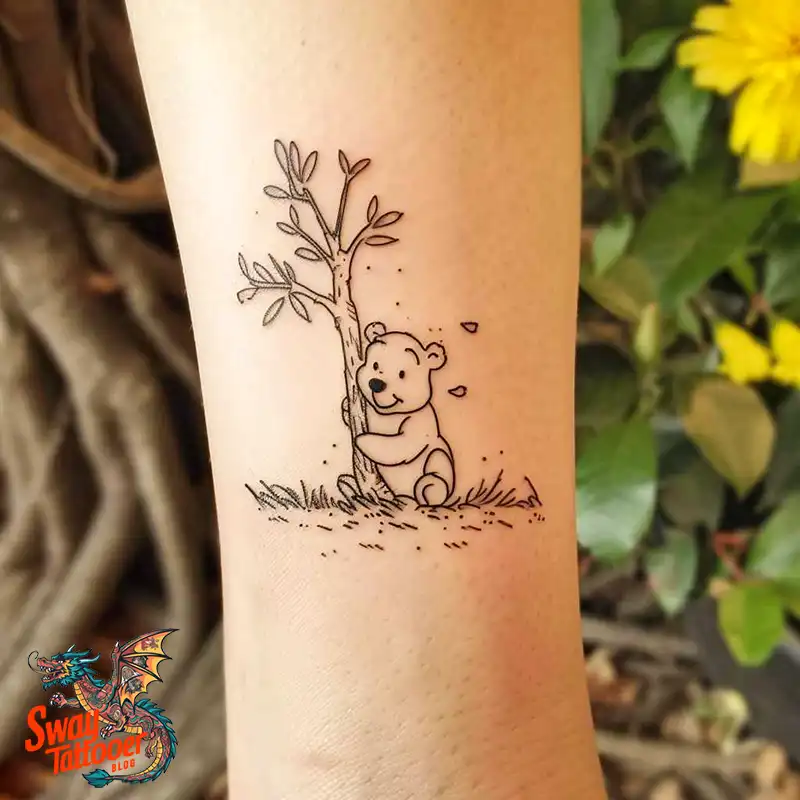 150 Winnie the Pooh Tattoo Ideas, Designs and Meaning 46 Winnie the Pooh Tattoo Design
