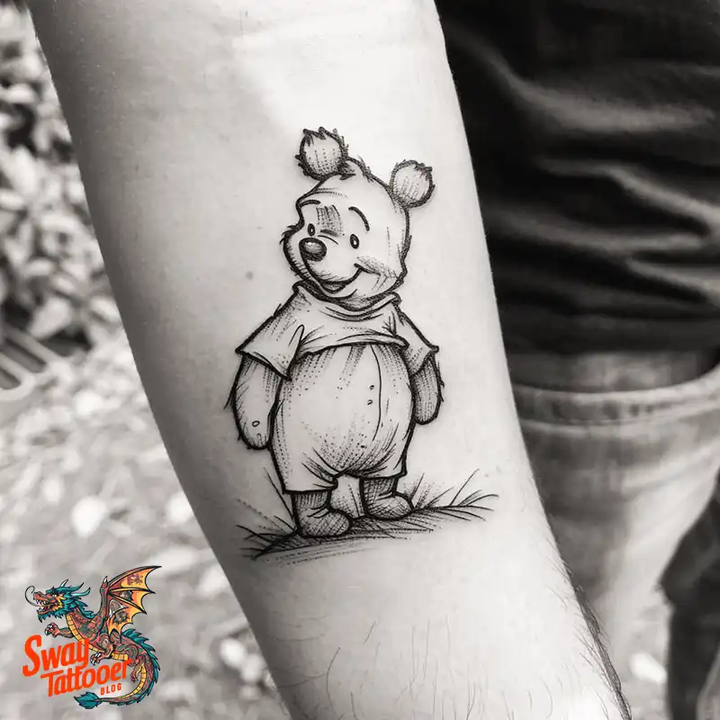 150 Winnie the Pooh Tattoo Ideas, Designs and Meaning 45 Winnie the Pooh Tattoo Design