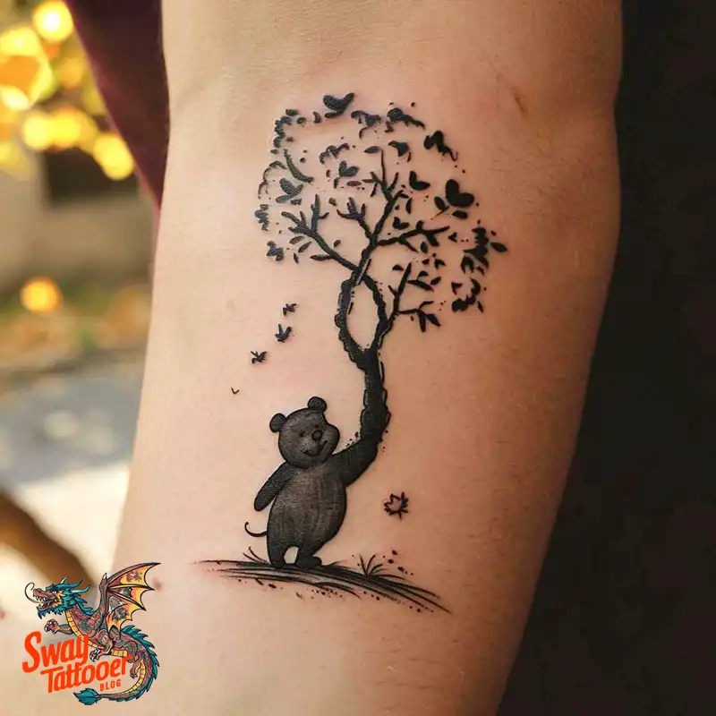 150 Winnie the Pooh Tattoo Ideas, Designs and Meaning 136 winnie the pooh19