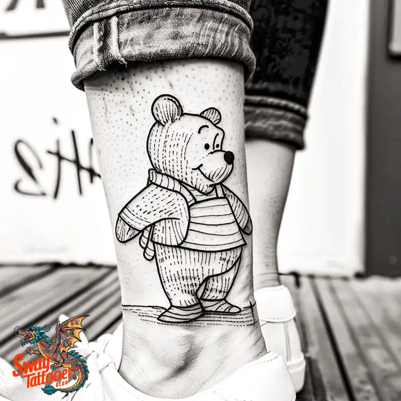 150 Winnie the Pooh Tattoo Ideas, Designs and Meaning 124 winnie the pooh26