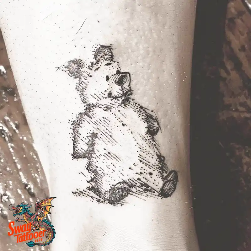 150 Winnie the Pooh Tattoo Ideas, Designs and Meaning 121 winnie the pooh29