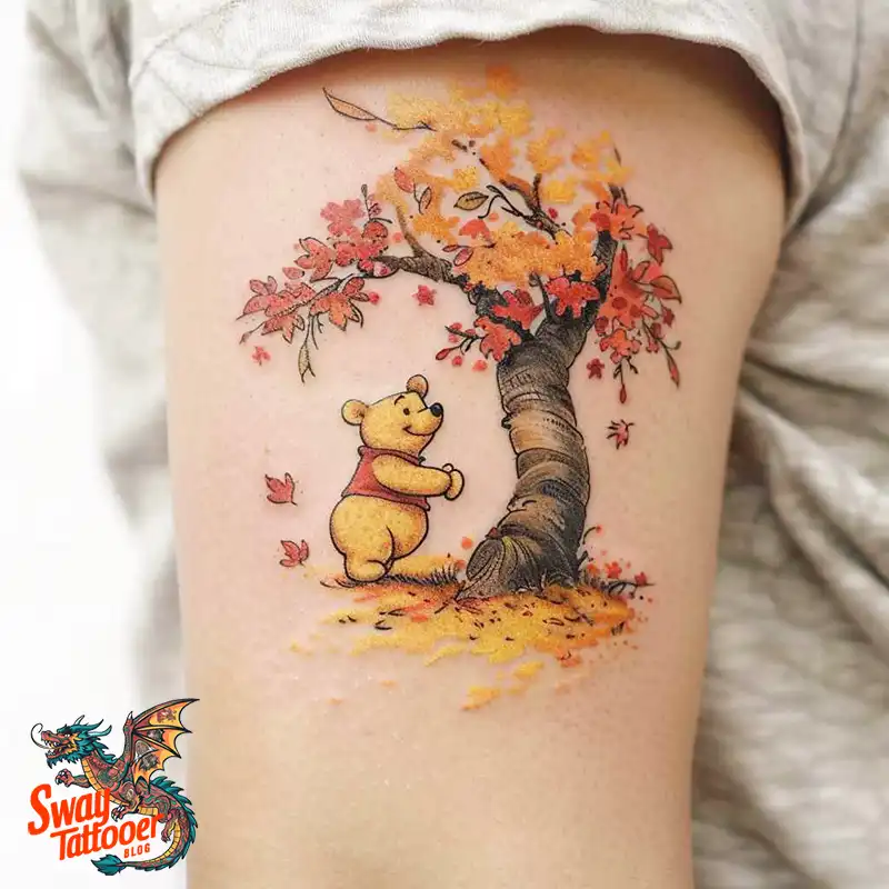 150 Winnie the Pooh Tattoo Ideas, Designs and Meaning 109 winnie the pooh40