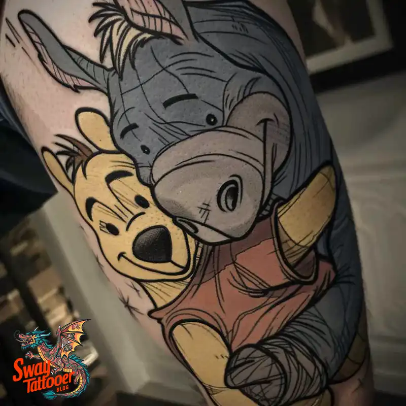 150 Winnie the Pooh Tattoo Ideas, Designs and Meaning 105 winnie the pooh45