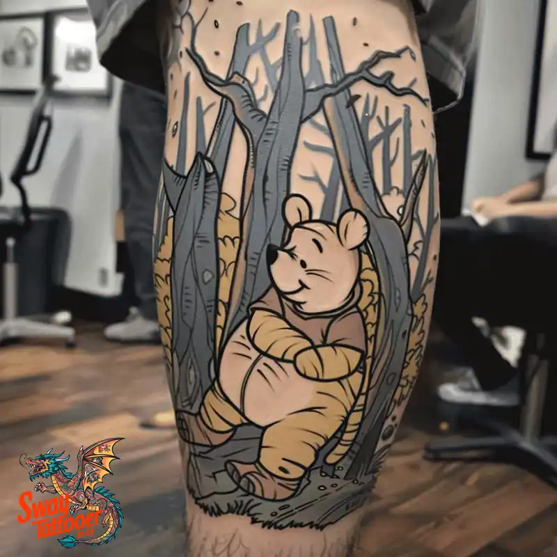 150 Winnie the Pooh Tattoo Ideas, Designs and Meaning 104 winnie the pooh46
