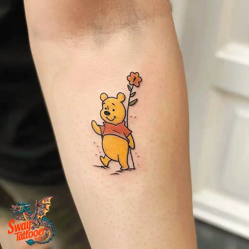 150 Winnie the Pooh Tattoo Ideas, Designs and Meaning 145 winnie the pooh5