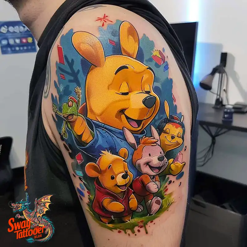 150 Winnie the Pooh Tattoo Ideas, Designs and Meaning 97 winnie the pooh53