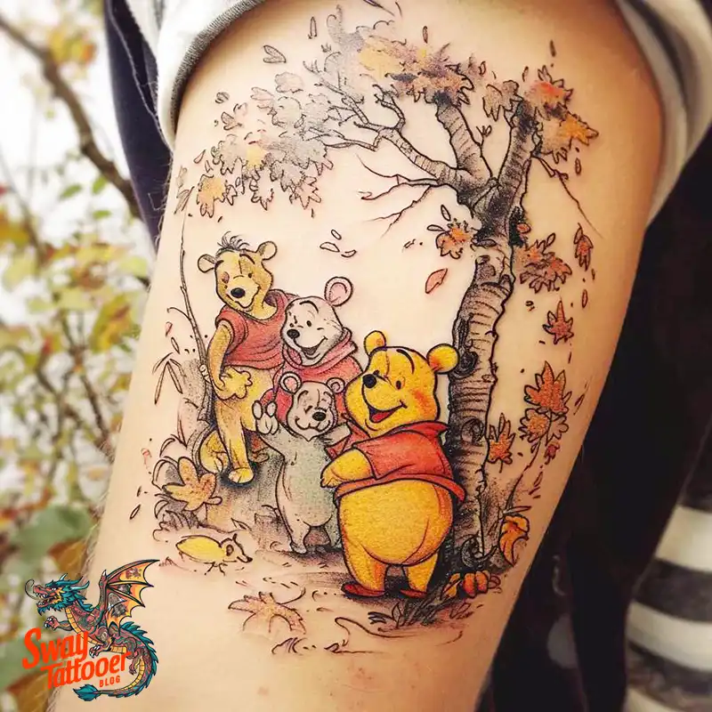 150 Winnie the Pooh Tattoo Ideas, Designs and Meaning 93 winnie the pooh60