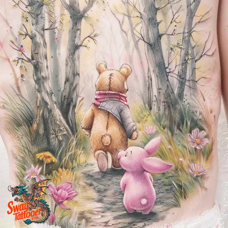 150 Winnie the Pooh Tattoo Ideas, Designs and Meaning 89 winnie the pooh62