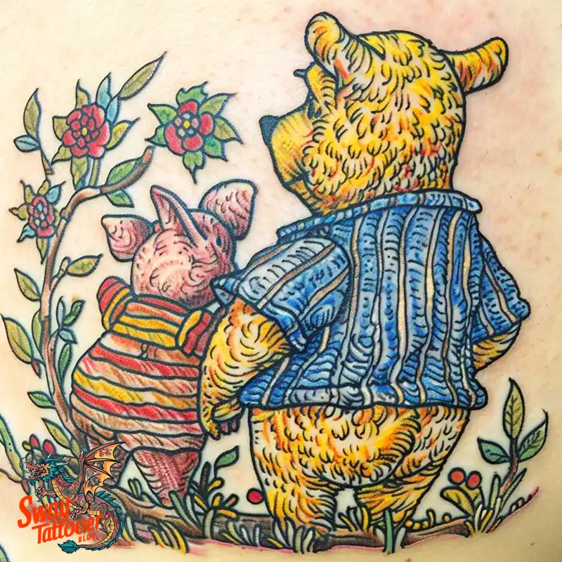 150 Winnie the Pooh Tattoo Ideas, Designs and Meaning 88 winnie the pooh63