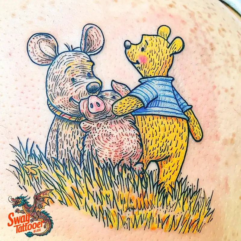 150 Winnie the Pooh Tattoo Ideas, Designs and Meaning 86 winnie the pooh64