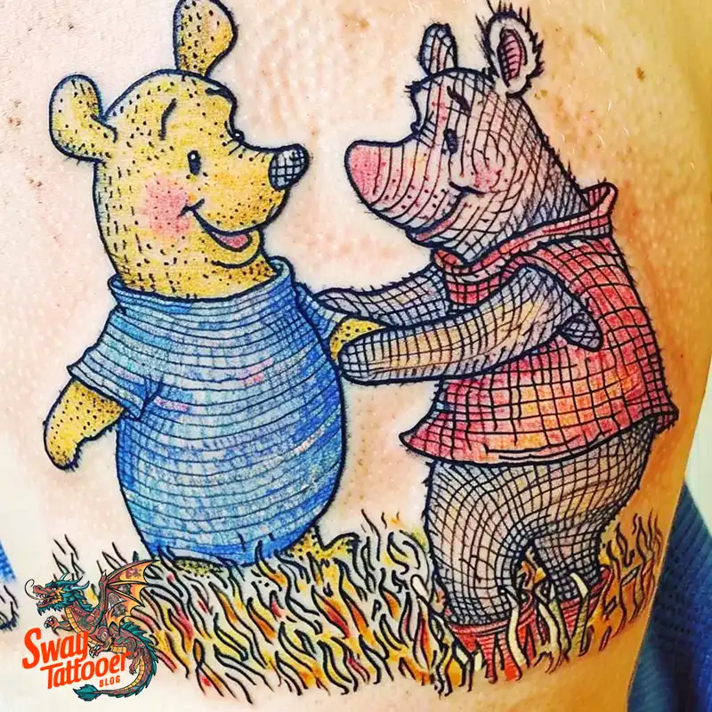 150 Winnie the Pooh Tattoo Ideas, Designs and Meaning 85 winnie the pooh65