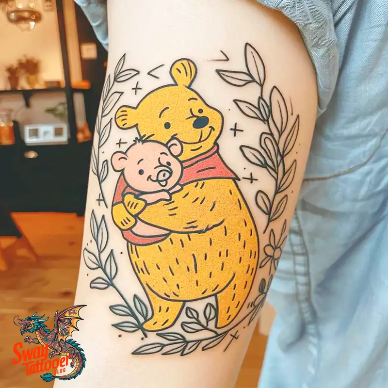 150 Winnie the Pooh Tattoo Ideas, Designs and Meaning 84 winnie the pooh66